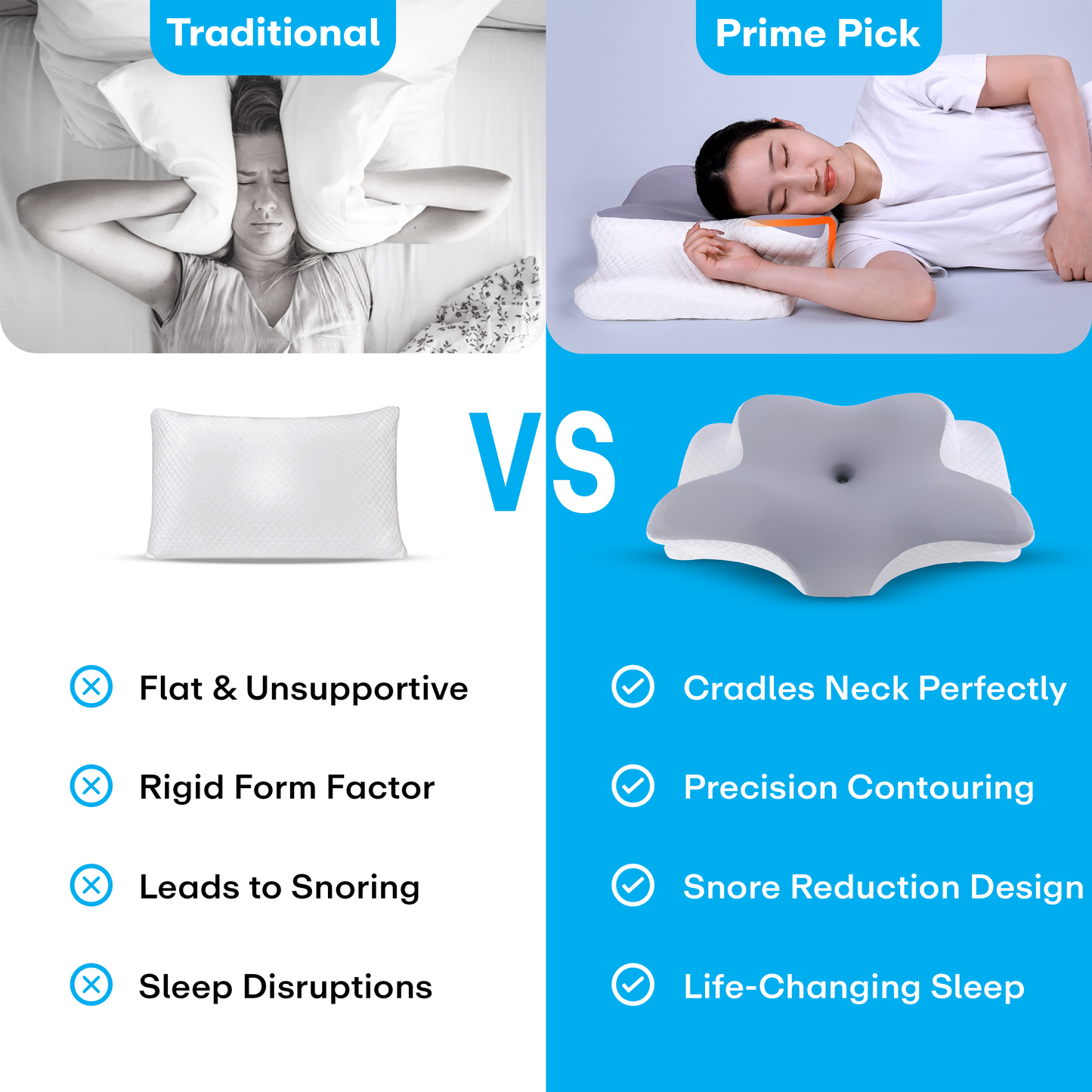 Prime Pick Butterfly Shape Cervical Pillow For Shoulder And Neck